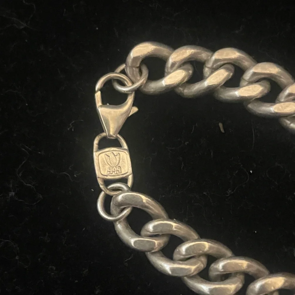 .999 Silver Curb Link Chain Necklace - Picture 2 of 6